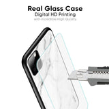 Modern White Marble Glass Case for Vivo Y200e 5G