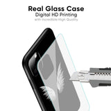 White Angel Wings Glass Case for Vivo Y21 5G