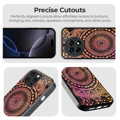 Floral Mandala Glass Case