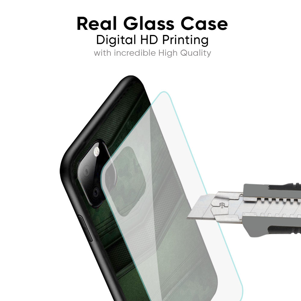 Green Leather Glass Case for Realme 16 Pro Plus 5G
