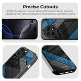 Multicolor Wooden Effect Glass Case