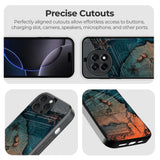 Geographical Map Glass Case