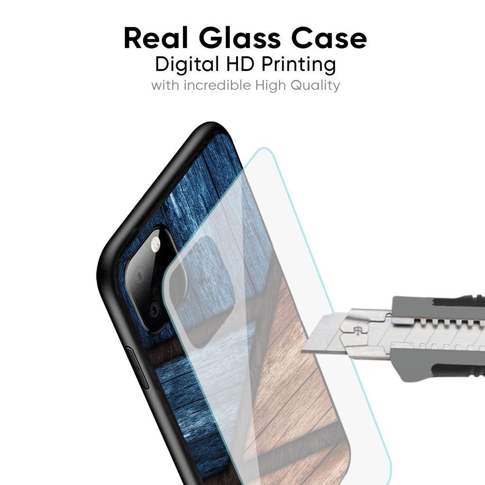Wooden Tiles Glass Case for OnePlus 13T 5G