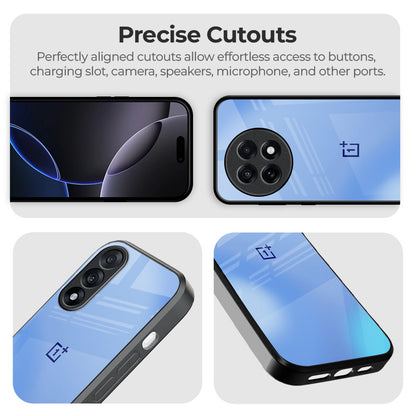 Vibrant Blue Texture Glass Case
