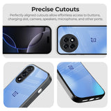 Vibrant Blue Texture Glass Case