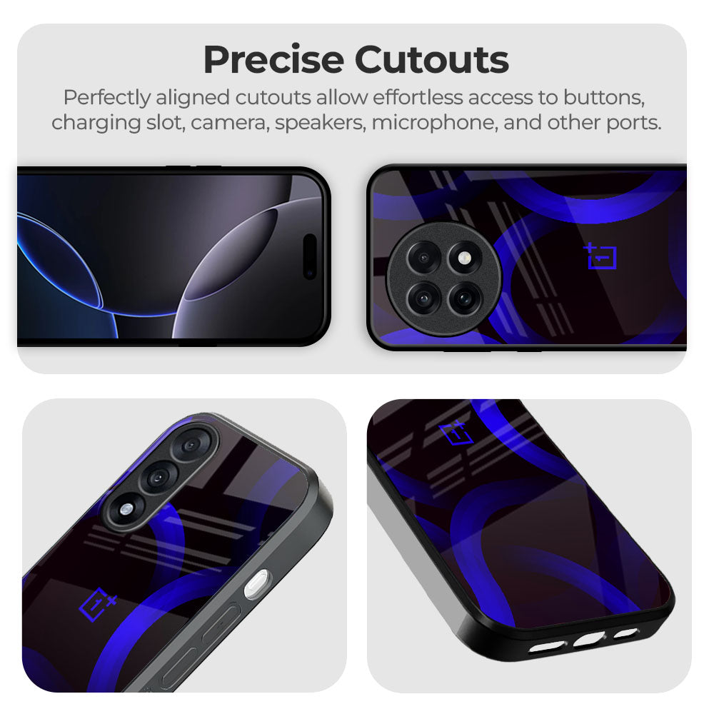 Blue Ring Light Glass Case