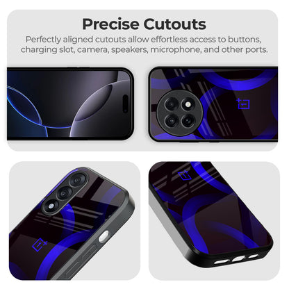 Blue Ring Light Glass Case