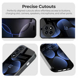 Five Blue Spots Glass Case