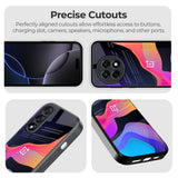 Colorful Fluid Glass Case