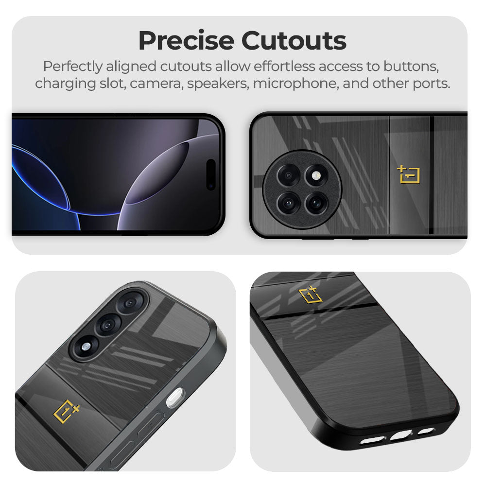 Grey Metallic Glass Case