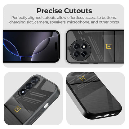Grey Metallic Glass Case