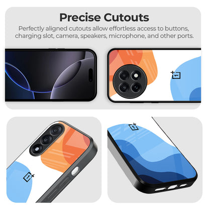 Wavy Color Pattern Glass Case