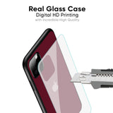 Classic Burgundy Glass Case for iPhone 17 Pro
