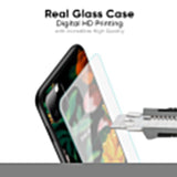 Flowers & Butterfly Glass Case for Poco X7 5G