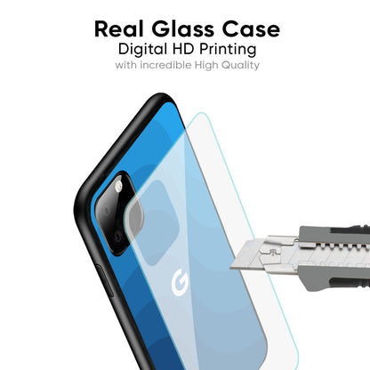 Blue Wave Abstract Glass Case for Google Pixel 10 5G