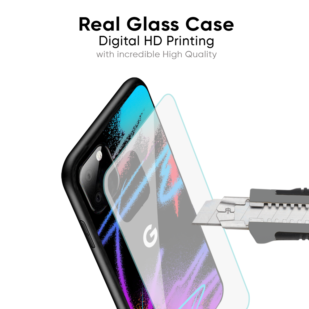 Brushy Color Glass Case for Google Pixel 9A