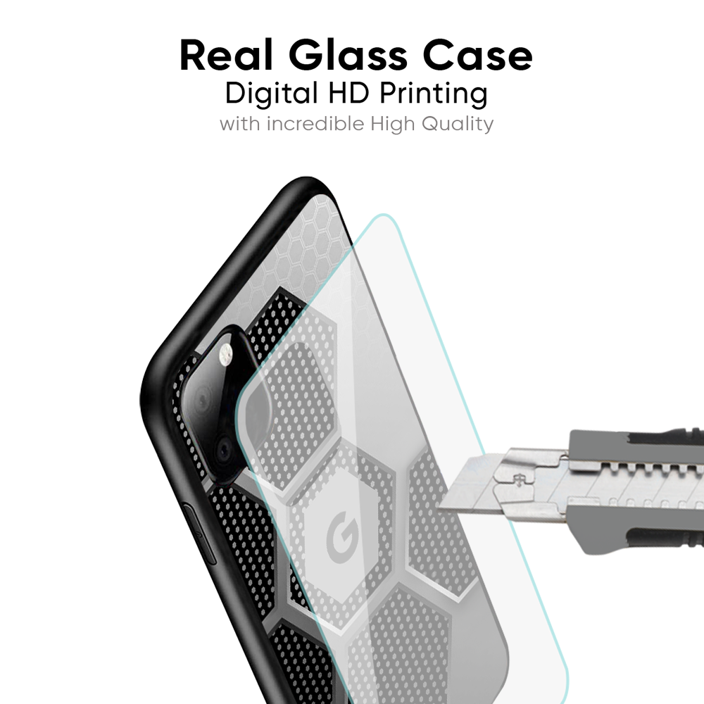 Hexagon Style Glass Case For Google Pixel 9A