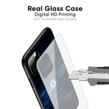 Blue Rough Abstract Glass Case for Google Pixel 10 Pro XL 5G