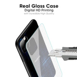 Blue Scratch Glass Case for Realme 14x 5G