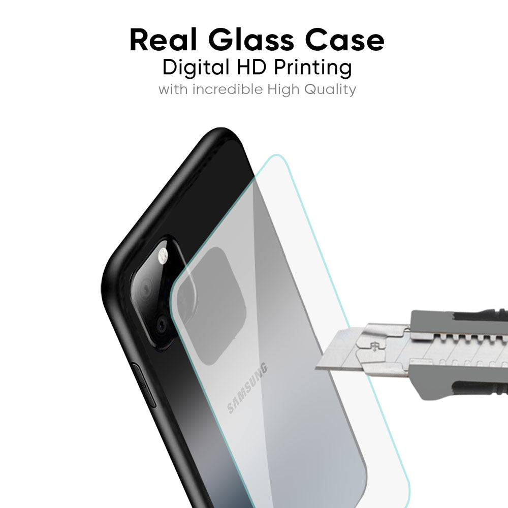 Dramatic Grey Glass Case for Samsung Galaxy M56 5G