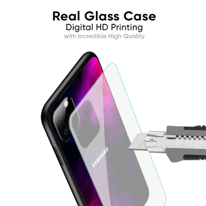 Pink Galaxy Glass Case for Samsung Galaxy M56 5G