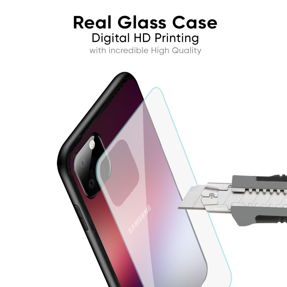 Gaussian Red Glass Case for Samsung Galaxy M56 5G