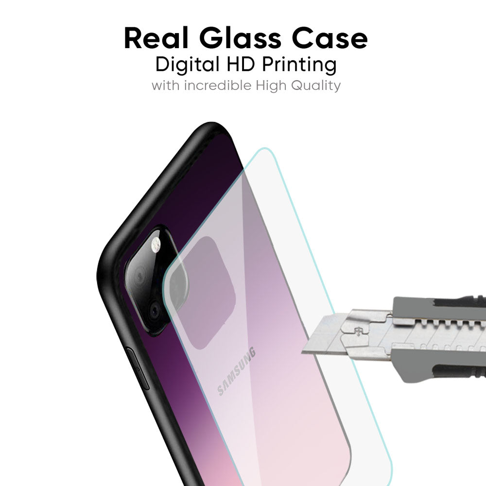 Purple Gradient Glass case for Samsung Galaxy M56 5G