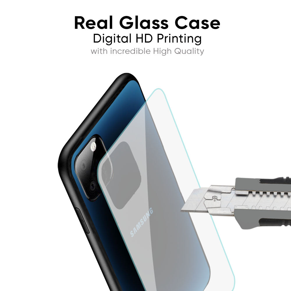 Blue Dynamic Glass Case for Samsung Galaxy M56 5G