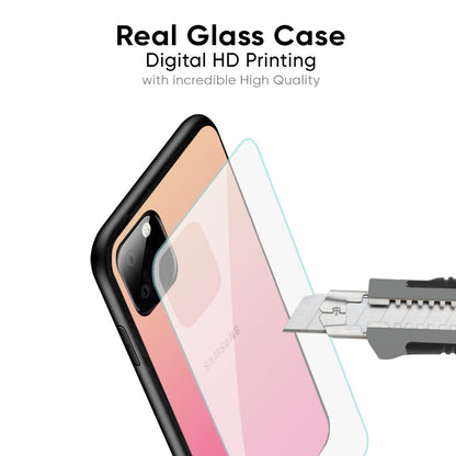 Pastel Pink Gradient Glass Case For Samsung Galaxy M56 5G