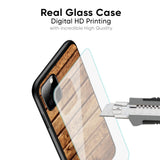 Wooden Planks Glass Case for Vivo X300 5G