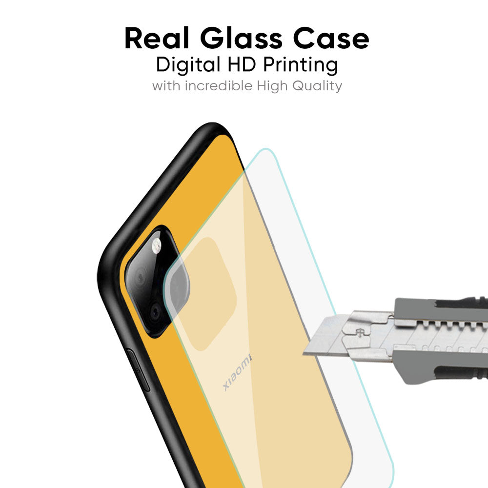 Fluorescent Yellow Glass case for Xiaomi 17 5G