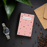 Peach Polka Passport Cover