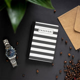 Classic Monochrome Passport Cover