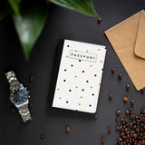 Golden Speckles Passport Cover