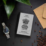 Silver Emblem Passport Cover