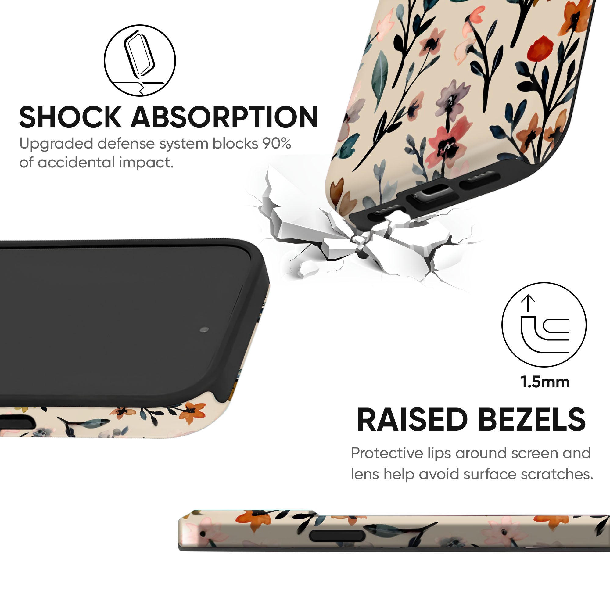 Watercolor Meadow Tough Case