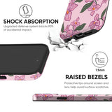 Pink Lily Floral Tough Case
