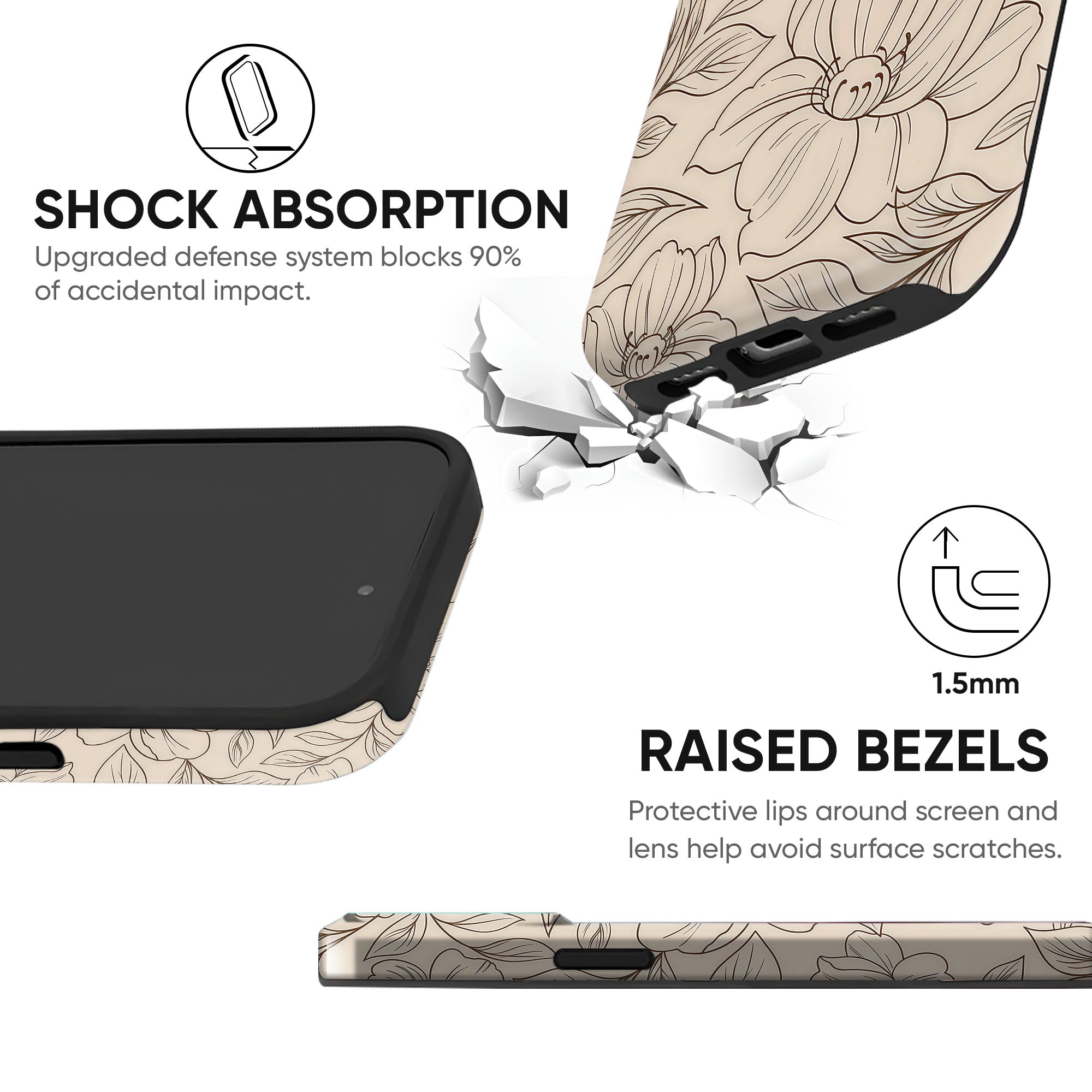 Peony Cashmere Tough Case