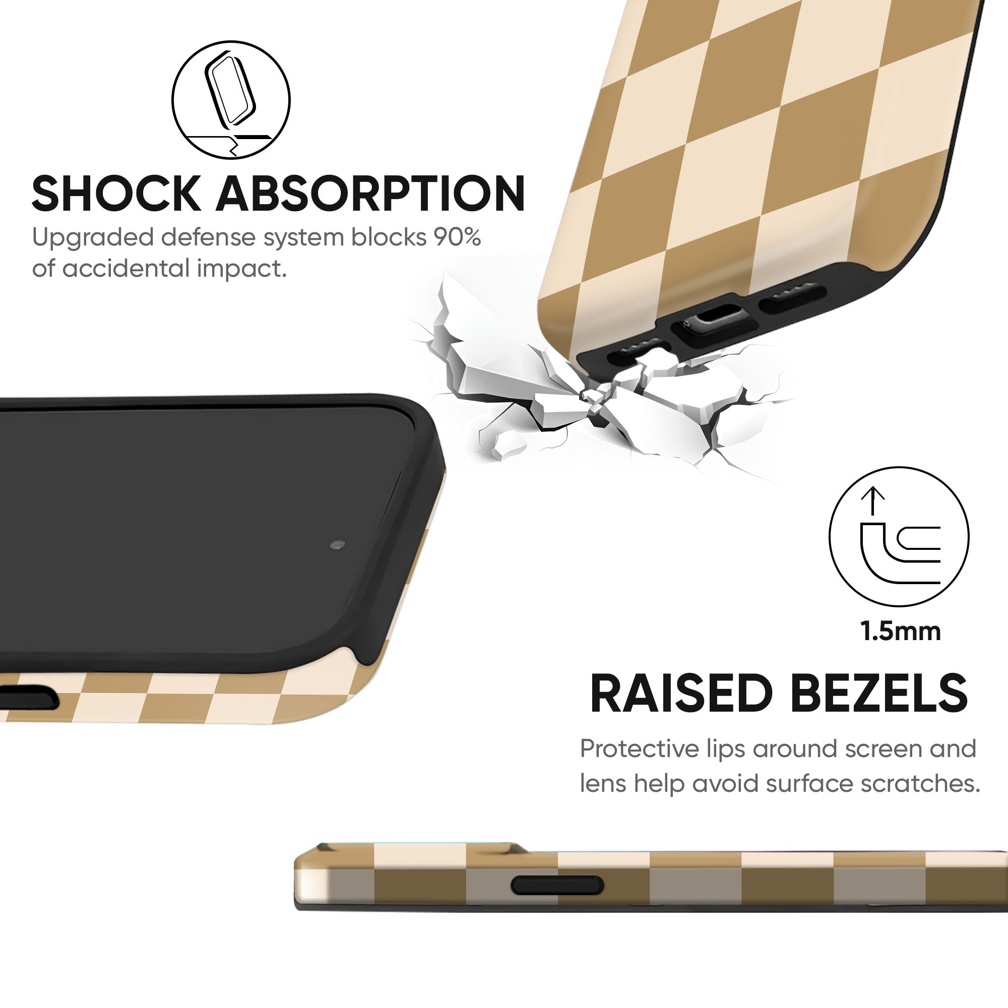 Tan Checkerboard