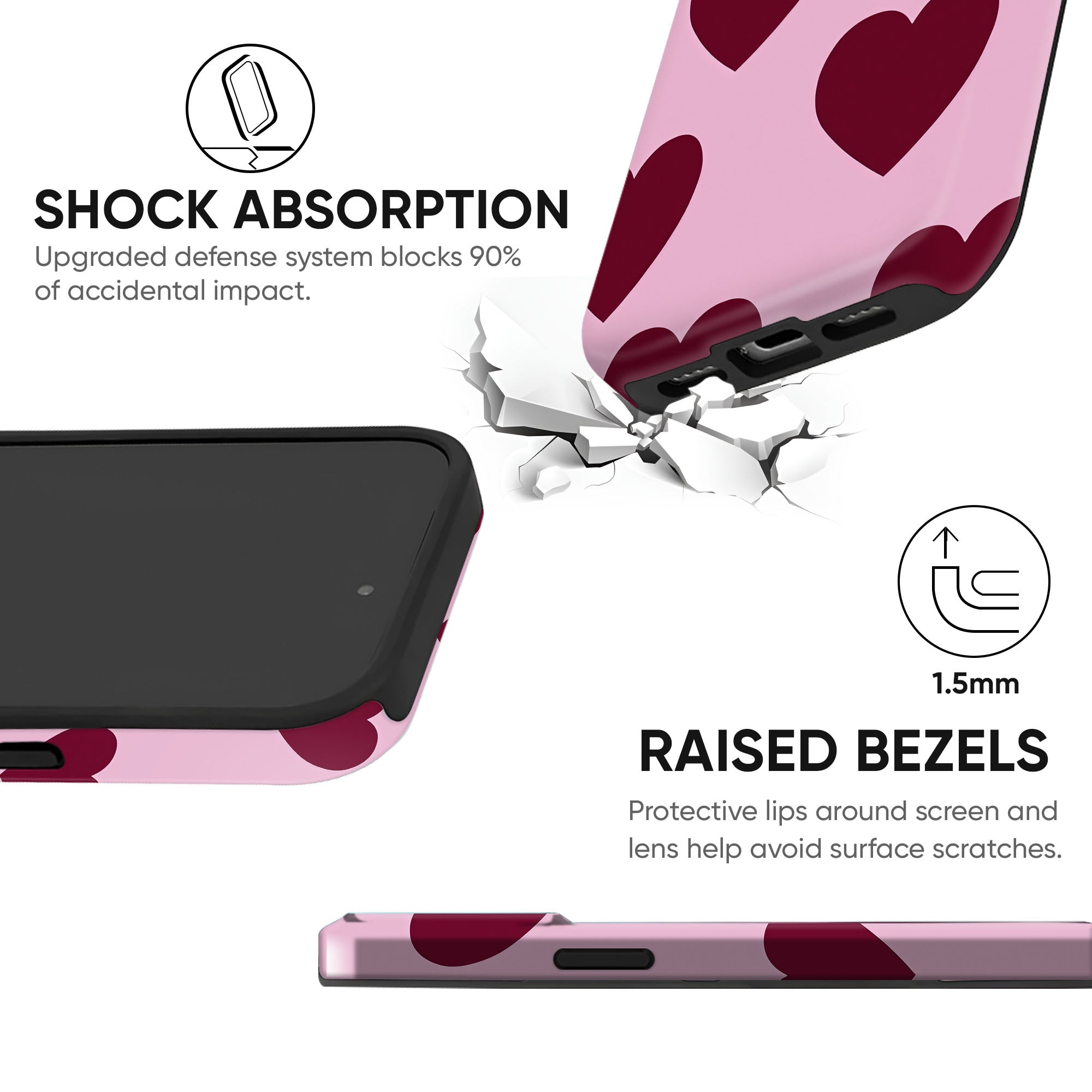 Bold Pink Hearts