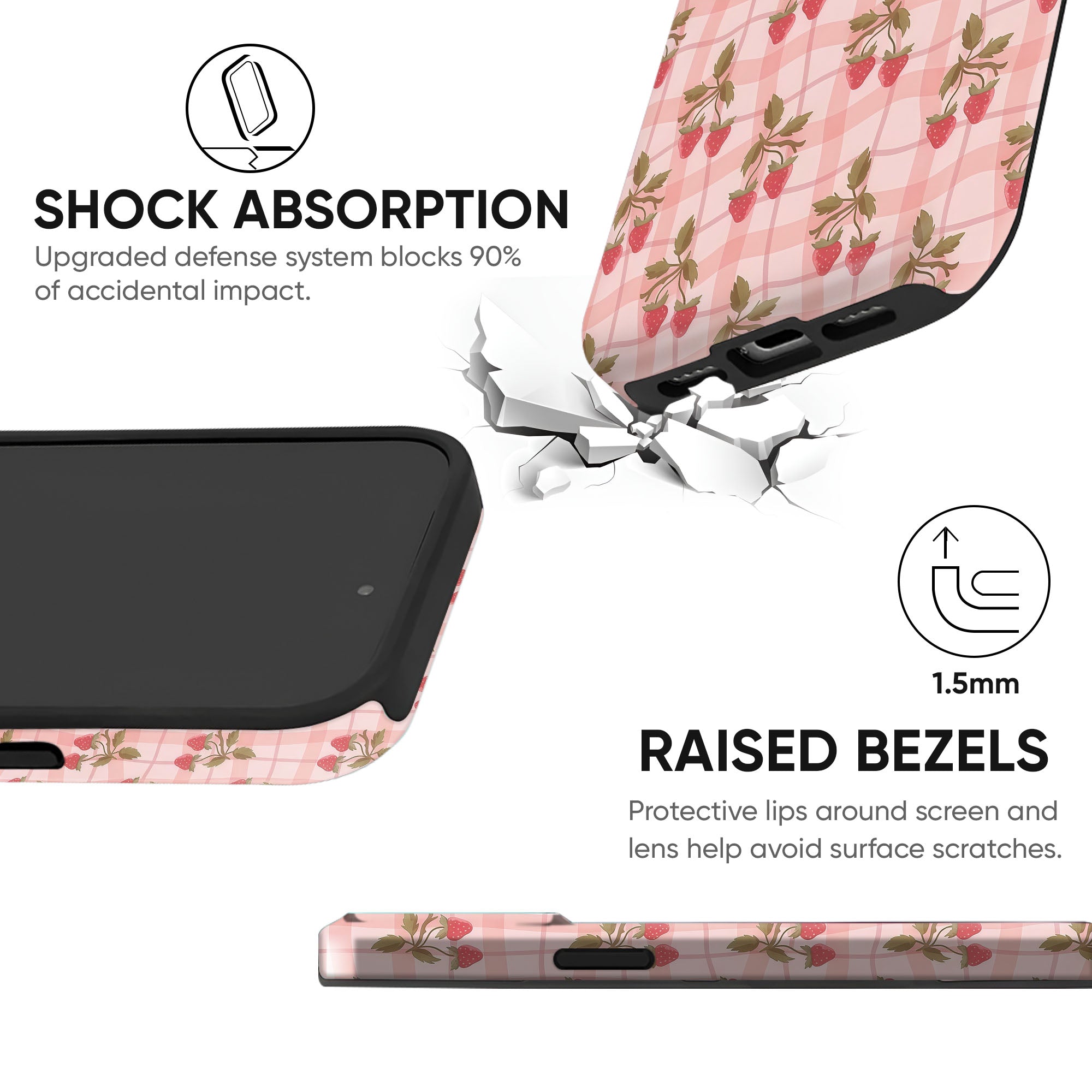 Strawberry Farmhouse Tough Case