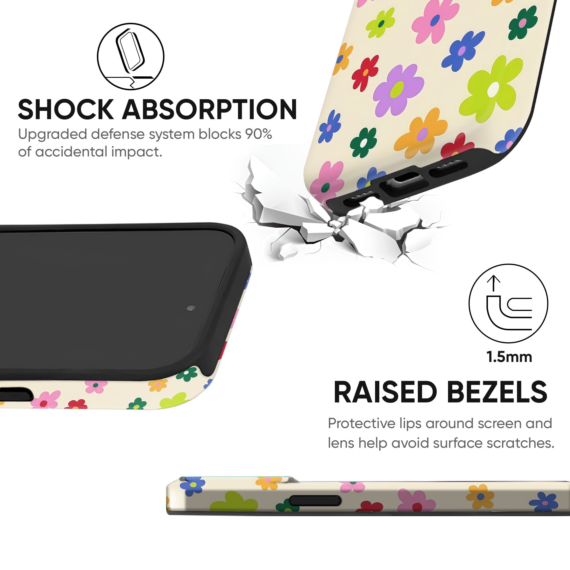 Rainbow Field Tough Case