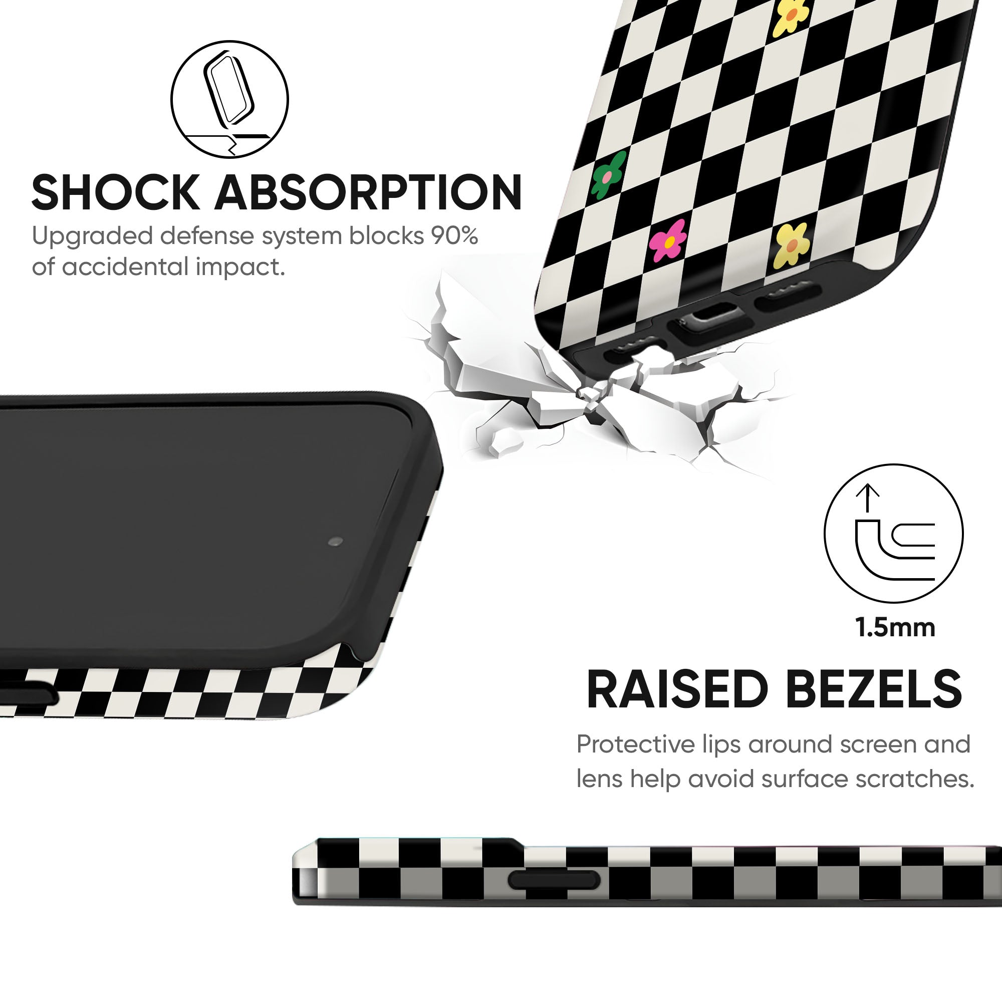 Flower Checkmate Tough Case