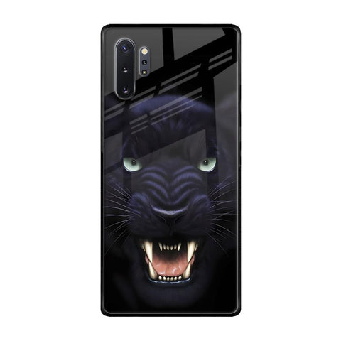 Angry Black Leopard Samsung Galaxy Note 10 Plus Glass Back Cover Online