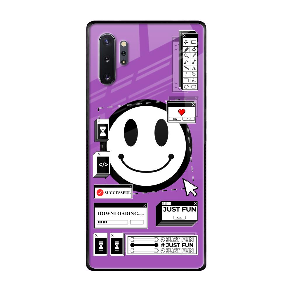 Code with Smile Samsung Galaxy Note 10 Plus Glass Back Cover Online