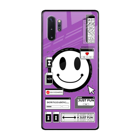 Code with Smile Samsung Galaxy Note 10 Plus Glass Back Cover Online