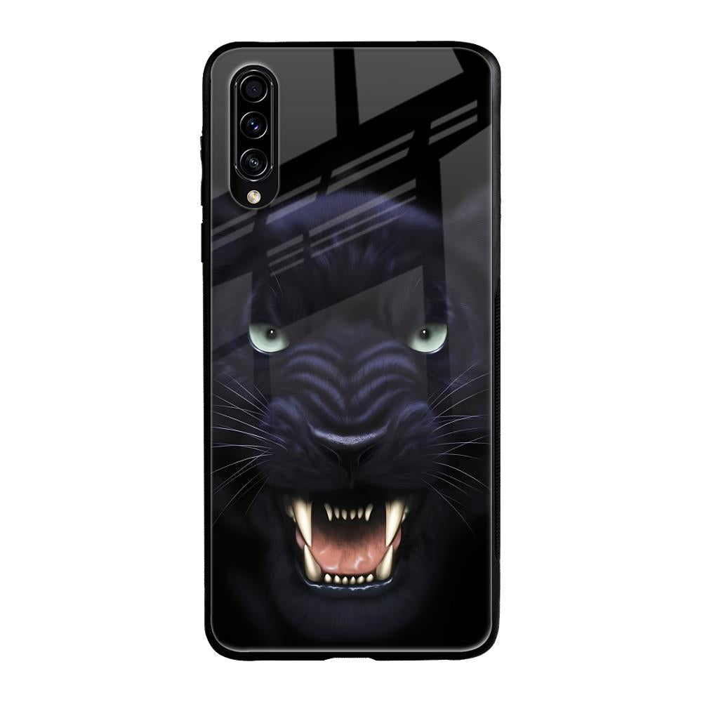 Angry Black Leopard Samsung Galaxy A50s Glass Back Cover Online