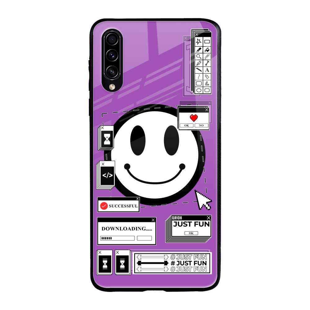 Code with Smile Samsung Galaxy A50s Glass Back Cover Online