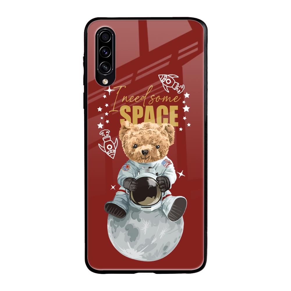 Astronaut Bear Samsung Galaxy A50s Glass Back Cover Online