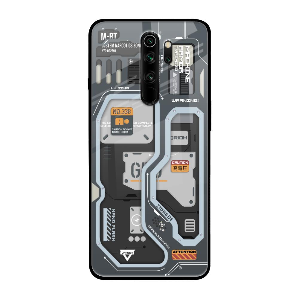 Retro Futuristic Xiaomi Redmi Note 8 Pro Glass Back Cover Online